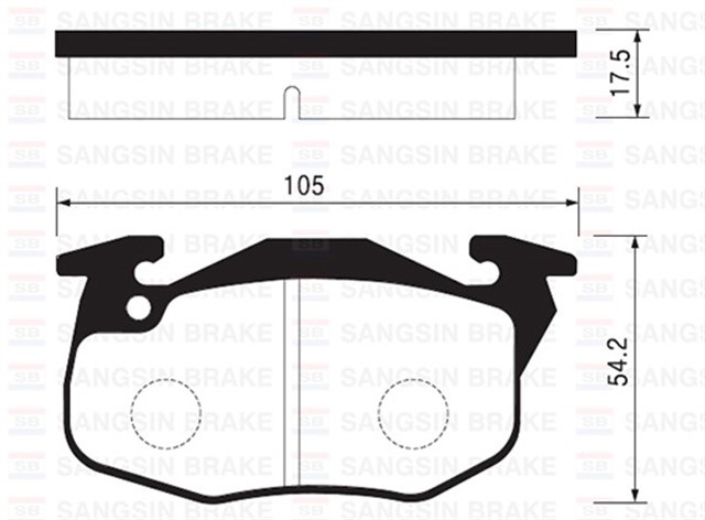 ON BALATA R9 - R11 - R19 CLIO - EXP - P106 - P206 GDB327 - GDB1033 - GDB1277