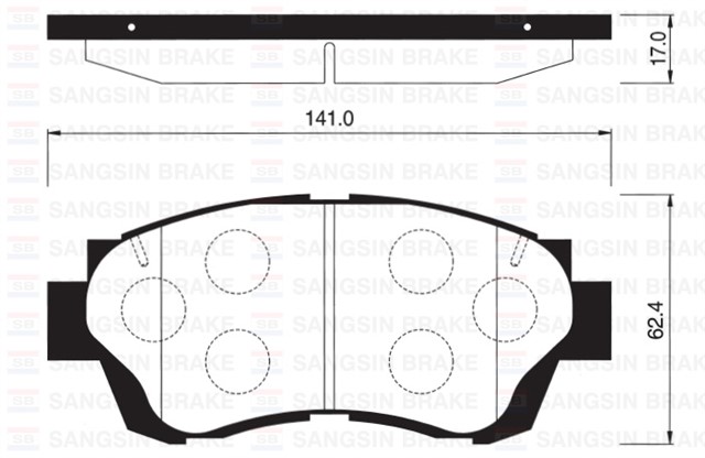 ON BALATA DISK LEXUS SC 3.0I TOYOTA CAMRY 91 - 96 GDB1142 - GDB3155
