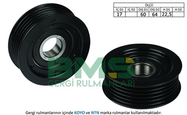 ALTERNATOR GERGI RULMANI ACCENT ERA 1.5 CRDI 06