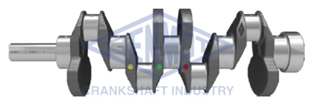 KRANK MILI H100 KAMYONET 2600 97 - DOVME CELIK HYUNDAI D4BB 2600 PICKUP FORGED/DOVME CELIK