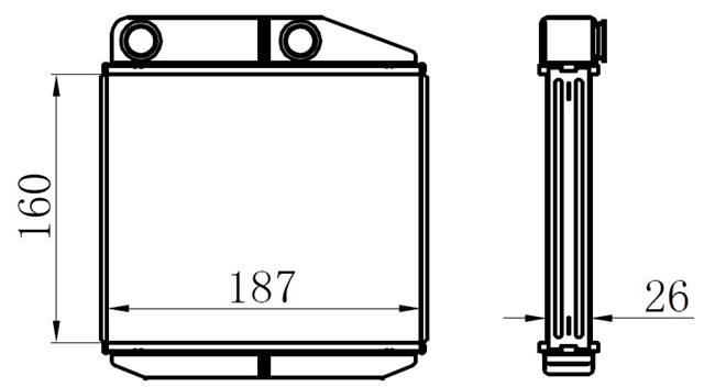 KALORIFER RADYATORU CORSA D 06 CORSA E 14 ADAM 14 MITO - DOBLO III - LINEA - FIORINO - PRATICO - GRANDE PUNTO 1.2 - 1.3 - 1.4 BORUSUZ TIP