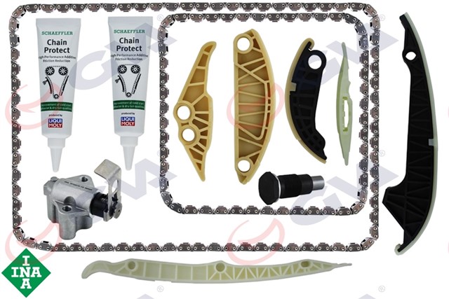 EKSANTRIK ZINCIR SETI YAG POMPA SETI 10 PARCA AUDI A4 - A5 - A6 - A7 - PASSAT 1.8 - 2.0 TFSI 06H109158N - 06K109158G - 06H109467L - 06K115225 - 06H109469T