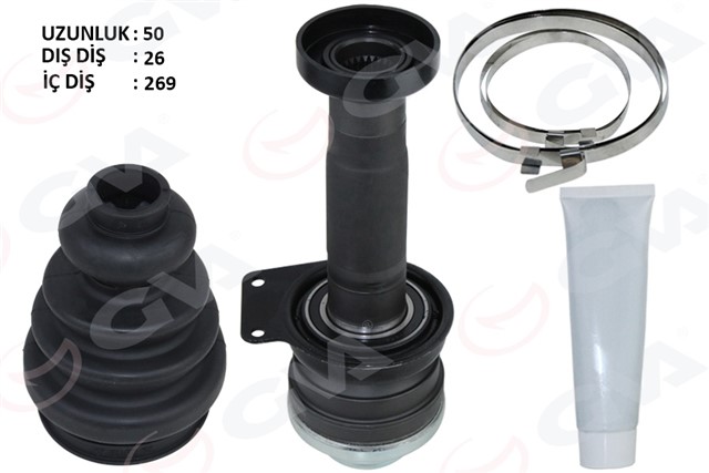 AKS KAFASI IC SAG T5 AXB 1.9 TDI 04 - 10 AXB 1.9 TDI