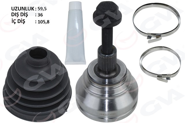 AKS KAFASI DIS CADDY - GOLF5 - 6 - JETTA - PASSAT - TIGUAN - OCTAVIA - SUPERB - LEON - A3 - A4 CAYD - CBAA - CBAB 1.6 - 2.0 TDI 05 - 