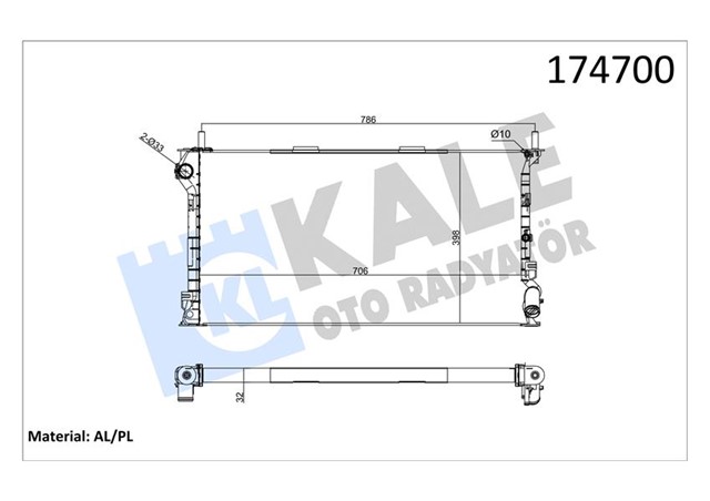MOTOR SU RADYATORU CONNECT 1.8TDCI 75PS 90PS 110PS 02 KLIMALI 2 SIRA AL PL