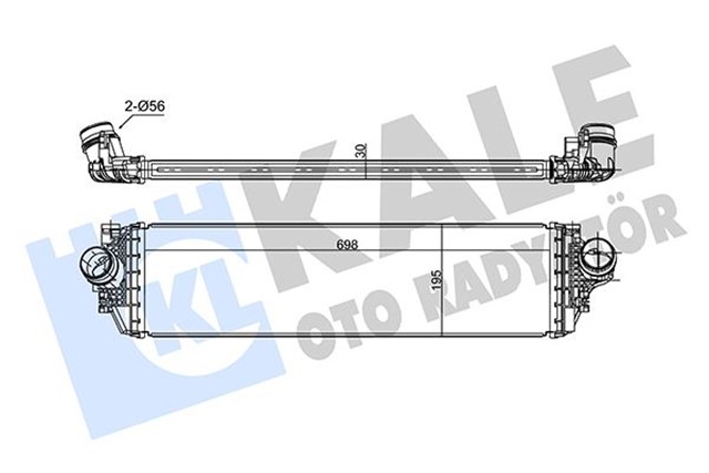 INTERCOOLER FORD FOCUS IV 17 1.0 - 1.5 ECOBOOST 30MM