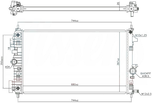 SU RADYATORU OPEL INSIGNIA A 09 17 OTOMATIK 1.6 CDTI - 2.0 CDTI B16DTH - DTJ - B20DTH