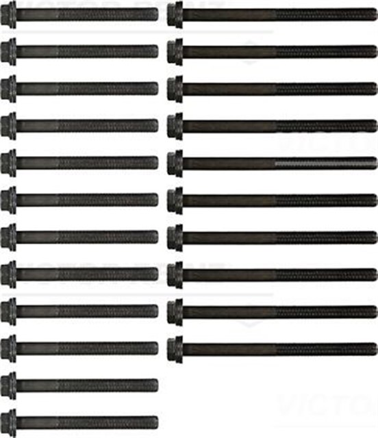 SILINDIR KAPAK CIVATA SETI TRAFIC 2.5D 80 - 91 MASTER 2.4D 80 - 89 2.5D 89 - 98