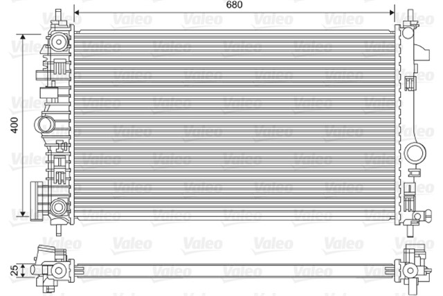RADYATOR OPEL INSIGNIA A 1.6 - 2.0 CDTI 09 17 OTOM.SANZ. KLIMALI