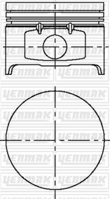 MOTOR PISTON SEGMAN CLIO MGN 1.4 8V K7J STD 79.50 MM
