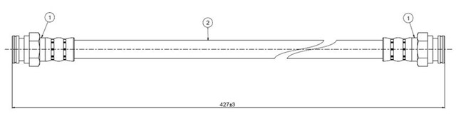 ARKA FREN HORTUMU CADDY 96 - 04