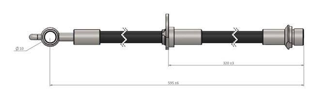 FREN HORTUMU SOL ON PRIUS 02 - 07