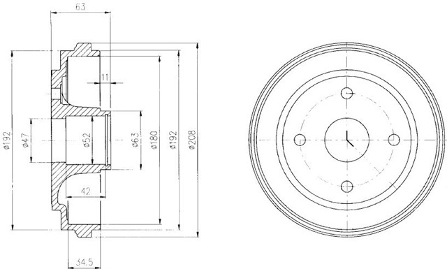FREN KAMPANASI ARKA OPEL AGILA / SUZUKI WAGON R 02/00