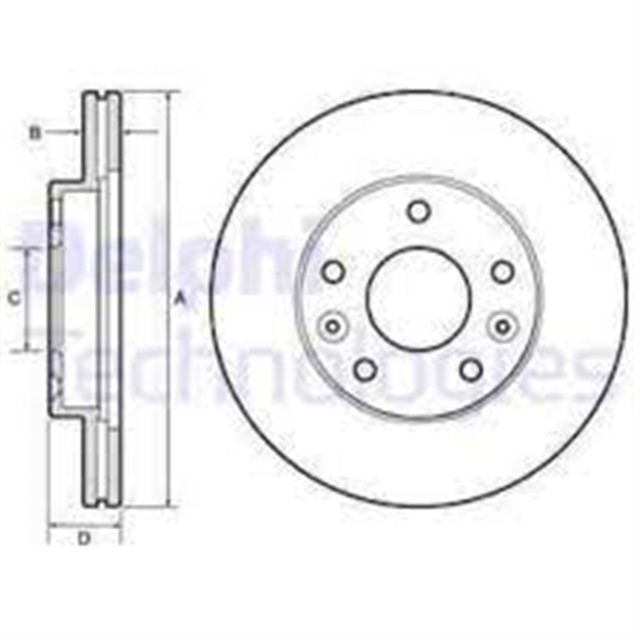 ON FREN DISKI DACIA DUSTER I 10 18 DUSTER II 18 RENAULT MEGANE IV 15 DIS CAP: 269MM DISKI KALINLIGI: 22.5MM 5 DELIK HAVALANDIRMALI