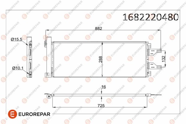 KLIMA RADYATORU KONDENSER BOXER III - JUMPER III 2.2HDI - 3.0HDI DUCATO III KURUTUCU ILE