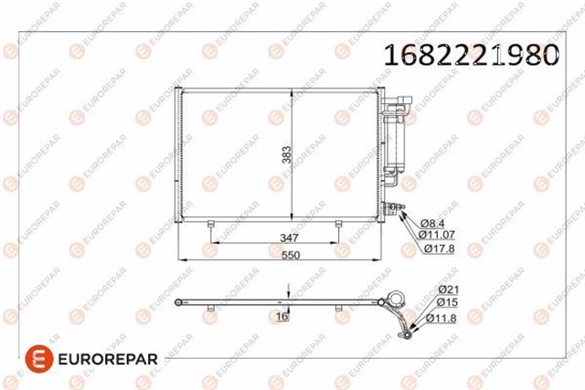 KLIMA RADYATORU KONDANSER FIESTA VI EURO 5 1.4TDCI 08 14