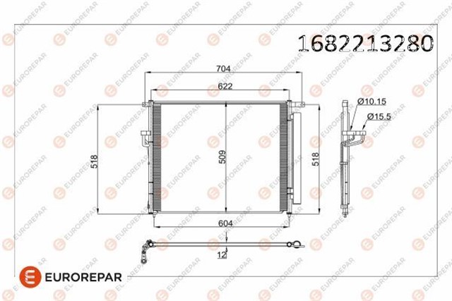 KLIMA RADYATORU KONDENSERI RANGER 2.2 TDCI 11 MAZDA B2500 2.2 - 2.5 TDCI 1 MAZDA B2500 2.2 - 2.5 TDCI 11