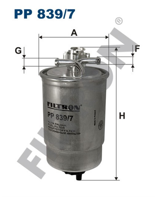 YAKIT FILTRESI DIZEL POLO 1.4 TDI - AROSA 1.4 TDI - LUPO 1.2 - 1.4 TDI
