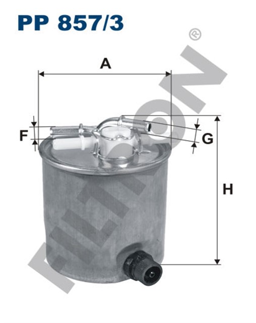YAKIT FILTRESI NISSAN QASHQAI 07 1.5D - 2.0D - XTRAIL 07 2.0D KALEOS 08 2.0DCI