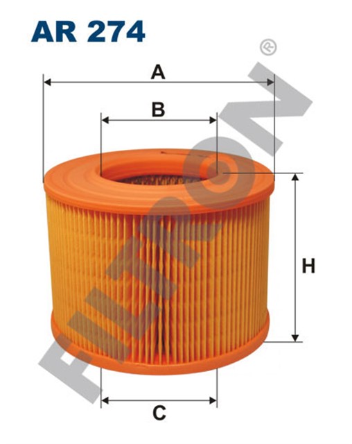 HAVA FILTRESI LAGUNA I - MEGANE - R19D - R21 - MANAGER 1.9D - 2.0 16V 88 - 