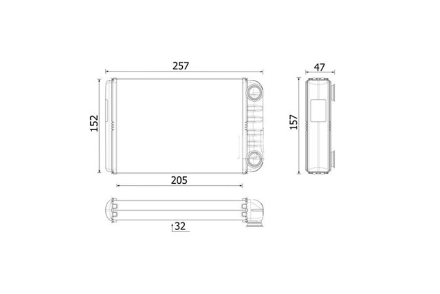 KALORIFER RADYATORU OPEL ASTRA J ASTRA J GTC 10 ASTRA K - ZAFIRA TOURER C 15