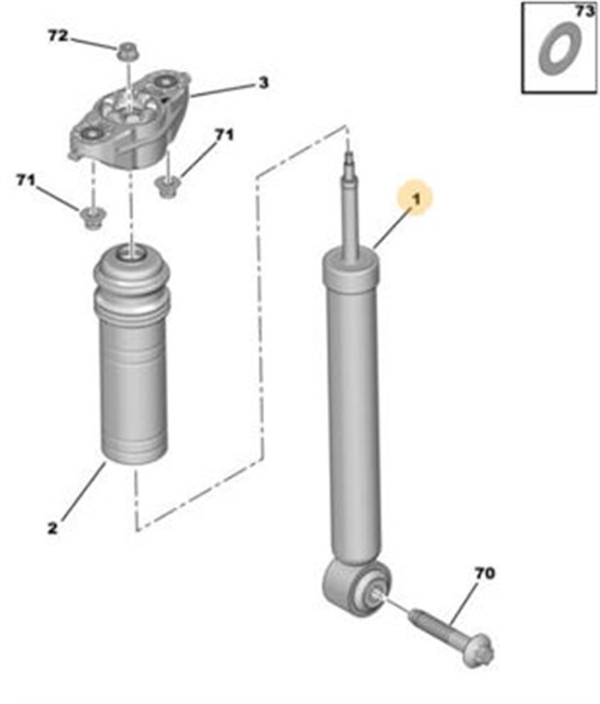 ARKA AMORTISOR P2008