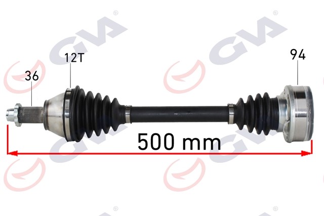 KOMPLE AKS SOL POLO - IBIZA - FABIA 1.4 16V 01 - 12 500MM