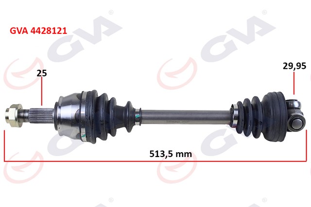 KOMPLE AKS SOL AKS LALE SIZ GRANDE PUNTO 1.3 DMTJ 75HP 514MM