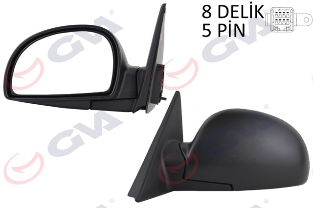 DIS DIKIZ AYNASI SOL ACCENT 03 ELEKTRIKLI ISITMALI KONVEKS 5 FIS VM - 449EHL