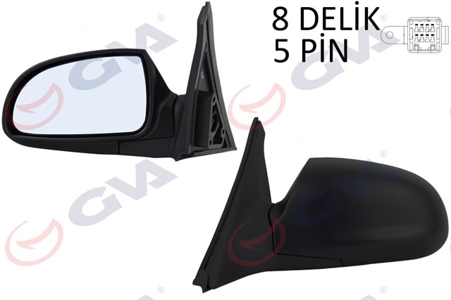 DIS DIKIZ AYNASI SOL ACCENT 00 ELEKTRIKLI ISITMALI KONVEKS 5 FIS VM - 453EHL