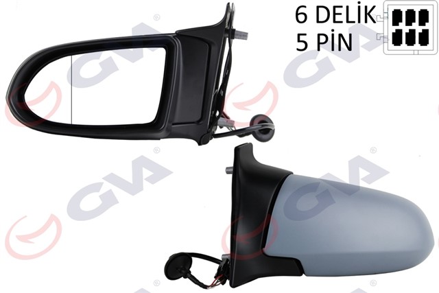 DIS DIKIZ AYNASI SOL ZAFIRA A 99 ELEKTRIKLI ISITMALI ASTARLI ASFERIK 5 FIS VM - 169EHPL 6207077