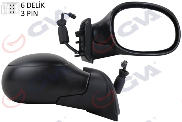 DIS DIKIZ AYNASI SAG C3 02 ELEKTRIKLI ISITMALI KONVEKS 3 FIS VM - 501ER