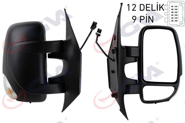 DIS DIKIZ AYNASI SAG MASTER - MOVANO 10 ELEKTRIKLI ISITMALI SINYALLI SENSORLU KONVEKS