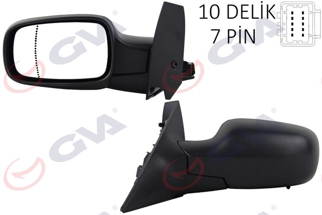 DIS DIKIZ AYNASI SOL SCENIC 03 - 08 ELEKTRIKLI ISITMALI ASFERIK 5 FIS VM - 139EHPAL