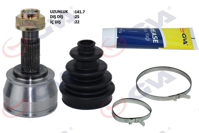 AKS KAFASI DIS ON PEUGEOT BIPPER 1.4 HDI 07 - 25X22X51 141.5MM