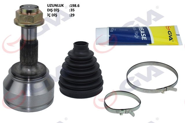 AKS KAFASI DIS ON DUCATO - BOXER - JUMPER 2.2/2.3 MJTD 06 - 14 35X29X71.5 198MM