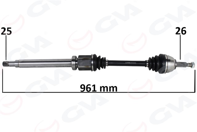 ON KOMPLE AKS SAG TRANSIT CONNECT 1.8 TDCI 02 14 75 - 90 - 110PS 960MM