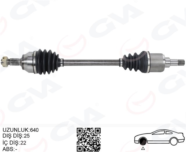 KOMPLE AKS SOL ON PSA 207 WA.WC 1.4 HDI M - T 06 - 12