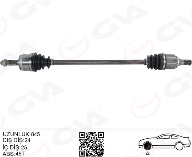 KOMPLE AKS ON SAG HYUNDAI I10 PA 1.1I 12V MT ABSLI 08 - 13