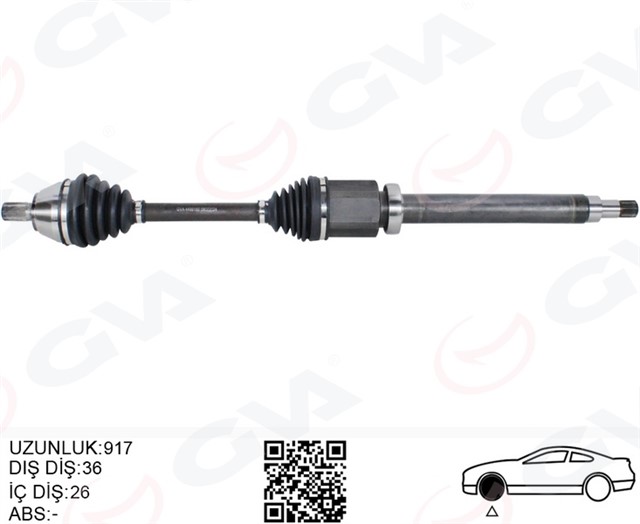 ON AKS KOMPLE SAG VOLVO S40 VOLVO II 1.6 D2 10 12 V50 1.6 D2 10 12 C30 1.6 D2 10 12 D 4162 T