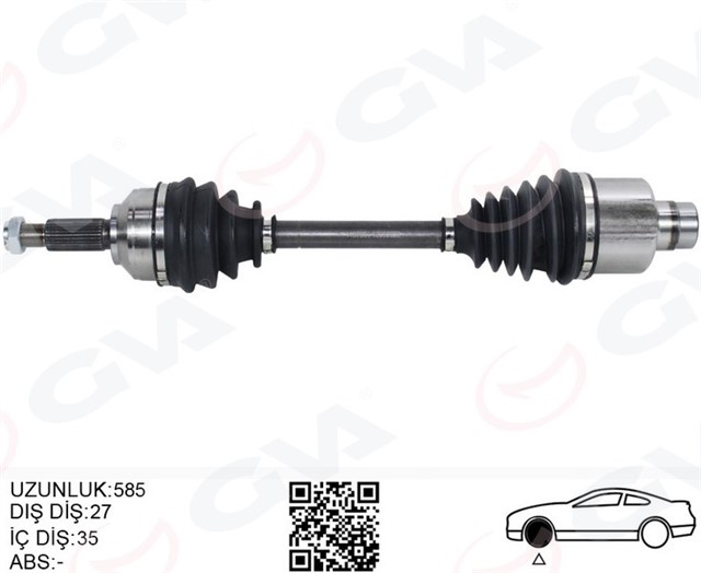 ON AKS KOMPLE SAG MONDEO III 1.8 - 2.0 16V - 2.0TDCI 00 07