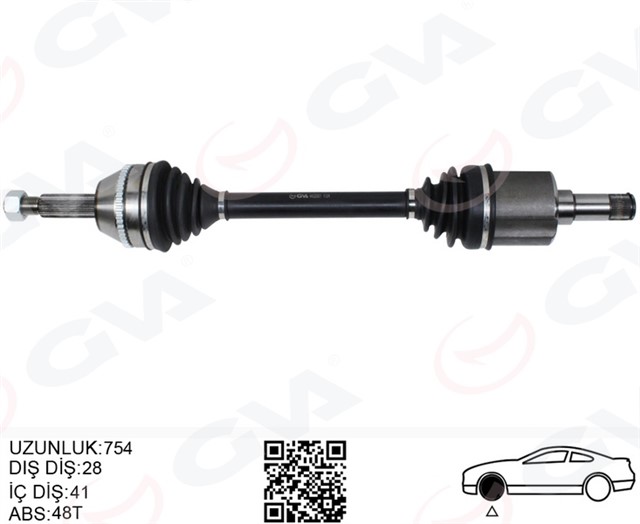 ON AKS SOL KOMPLE ABS 140PS TRANSIT V347 06 11 KISA