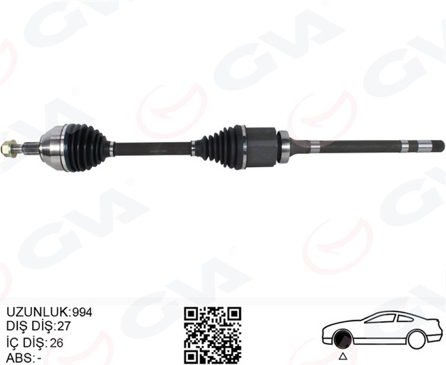 ON AKS KOMPLE SAG KUGA I 08 13 2.0 TDCI