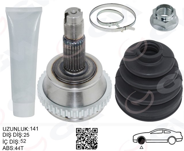 AKS KAFASI SOL - SAG ON DIS FIAT MAREA 185 1.6I 16V 100 PS ABSLI 44 DIS 96 - 07