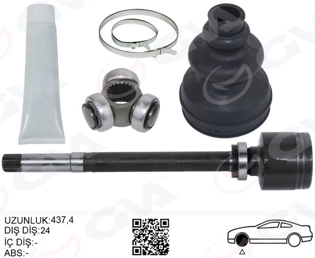 AKS KAFASI SAG ON IC FIAT SCUDO 270 1.6 MJT 07 - 