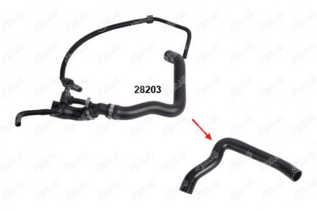 28203 RADYATOR UST HORTUMUNUN - - UZUN KALIN HORTUMU - - VW LT35 - VOLT 2.5 N170