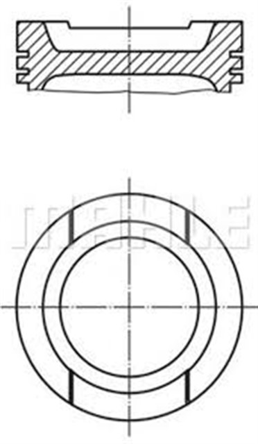 PISTON+SEGMAN 0.50 - 81,5 MM GOLF4 - BORA - PASSAT - A3 - TOLEDO AKL - AFT - ADP - AEH 1.6 97 - 04