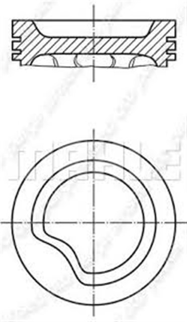 MOTOR PISTON SEGMAN STD ASTRA - CORSA - KADETT 1.4 8V C14NZ - X14SZ 77.60 011PI0000610086