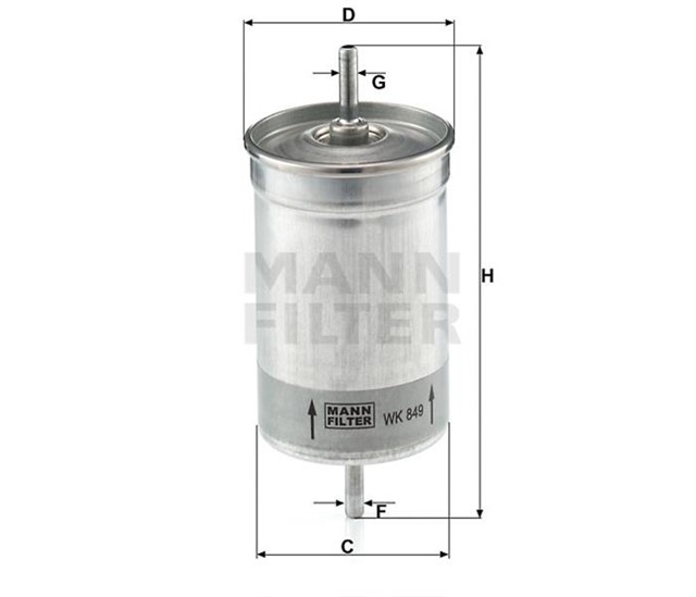 YAKIT FILTRESI B.Y TIP VOLVO 850 91 - 96 C70 CABRIO COUPE 98 - 05 S70 97 - 00 V70 97 - 00 XC70 97 - 02 S90 2.9 97 - 98 TIRNAKSIZ