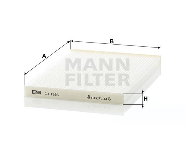 POLEN FILTRESI NISSAN QASHQAI 07 X - TRAIL 07 265MMX190MMX20MM